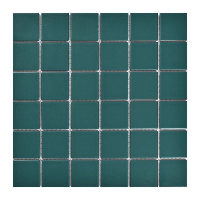 Frendorf | Quadrat Mosaik Peel & Stick Fliese in Grün Wasserbeständige Mosaikfliese