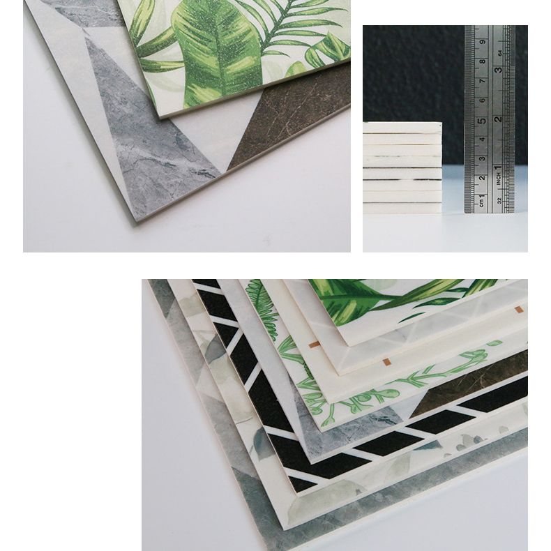 Frendorf | Kunststoff Peel and Stick Wandfliese Wasserdichte Einzelplatte Tapete mit rechteckiger Form