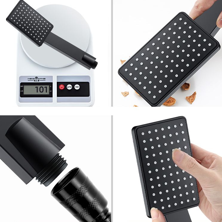 Frendorf | Zeitgenössischer Handheld Supercharged Duschkopf Quadrat Turbo Sprühkopf