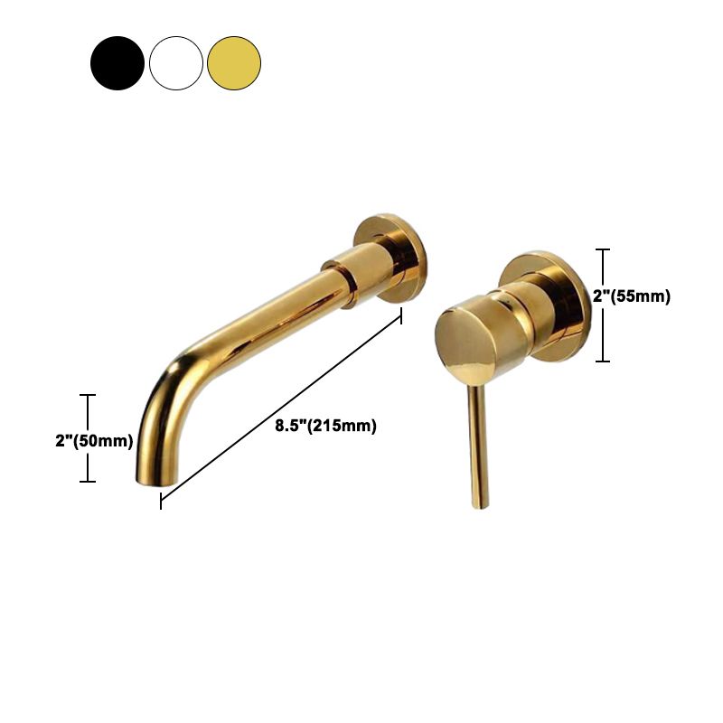 Frendorf | Moderner 1- oder 2-Hand Badezimmer Waschbecken Wasserhahn Rund Wandmontierter Badezimmer Wasserhahn.