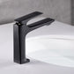 Frendorf | Moderner Badezimmer Wasserhahn Messing Tiefer Bogen Hebelgriff mit Wasserhahn Schlauch