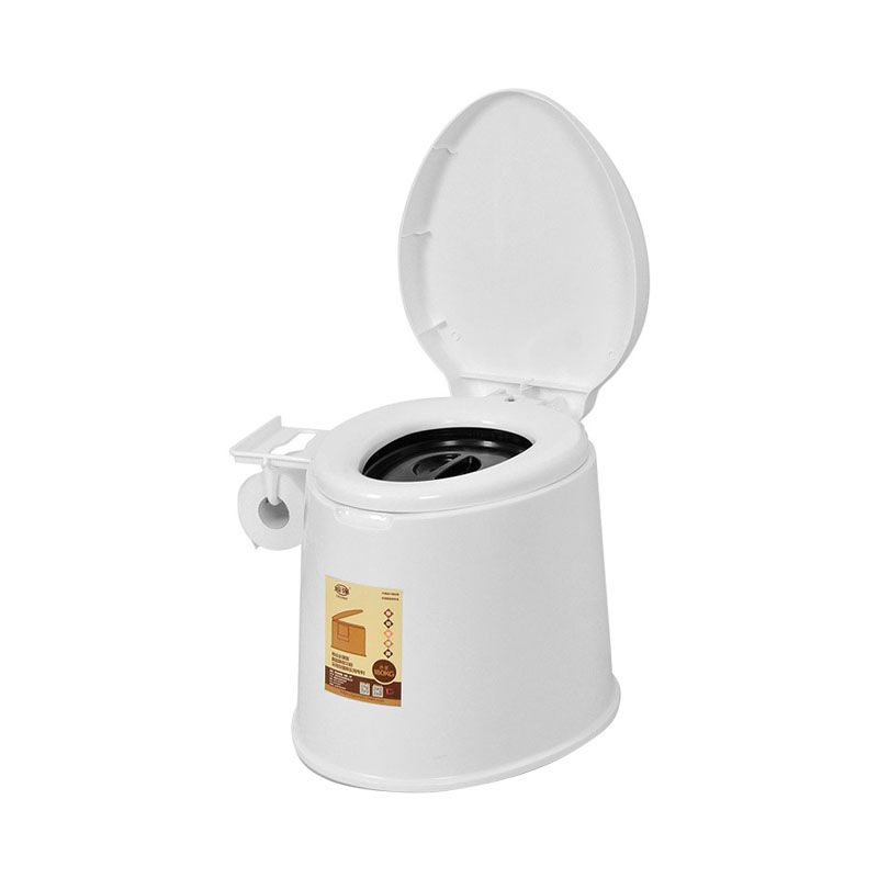 Frendorf | Moderne Kunststoff-WC-Bodenmontierte Toilettenschüssel mit Sitz für das Badezimmer
