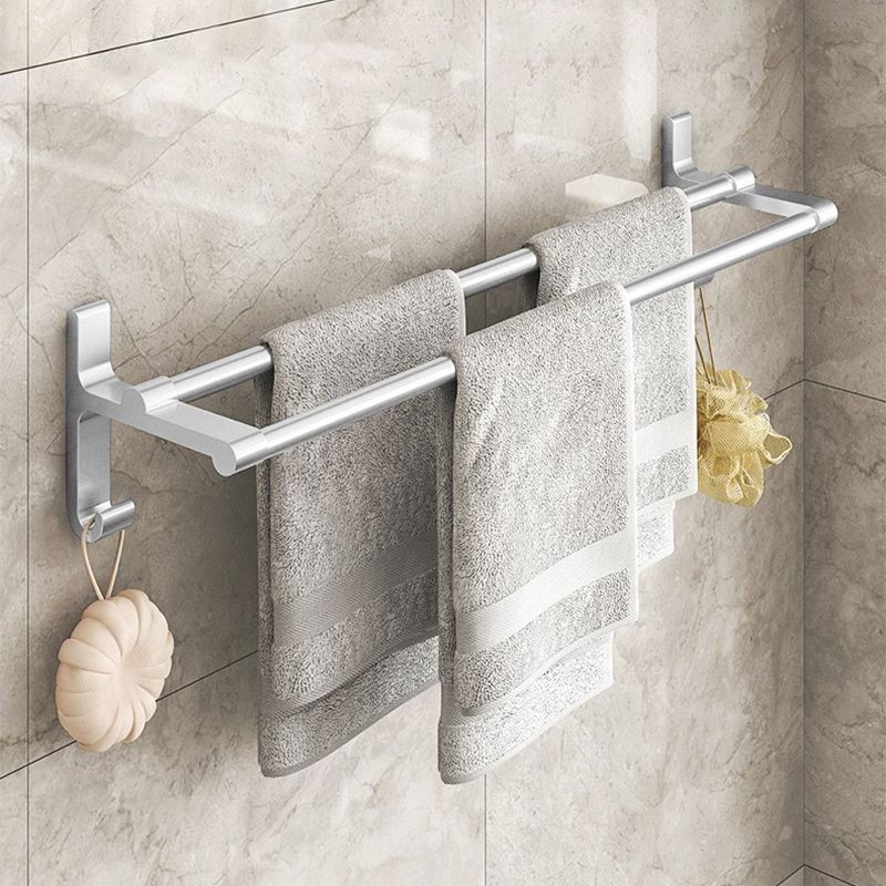 Frendorf | Chrome/Schwarz Klassisches Badezimmerzubehör Set Modernes Bade-Regal/Handtuchstange & Papierhalter