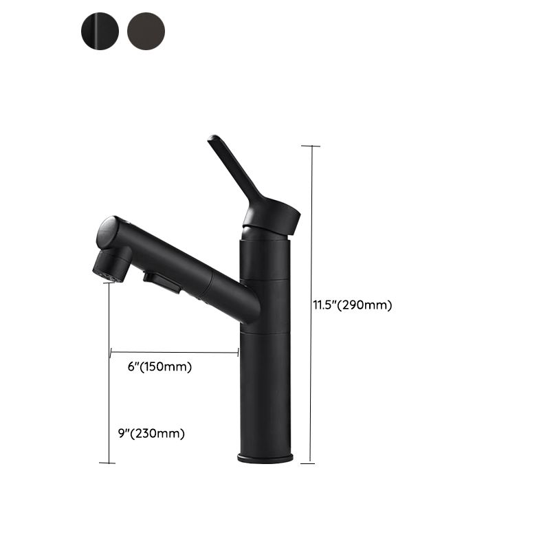 Frendorf | Badezimmer Gefäßarmatur Hohe Bogen Drehauslauf Einhandarmatur mit Herausziehbarem Sprüher