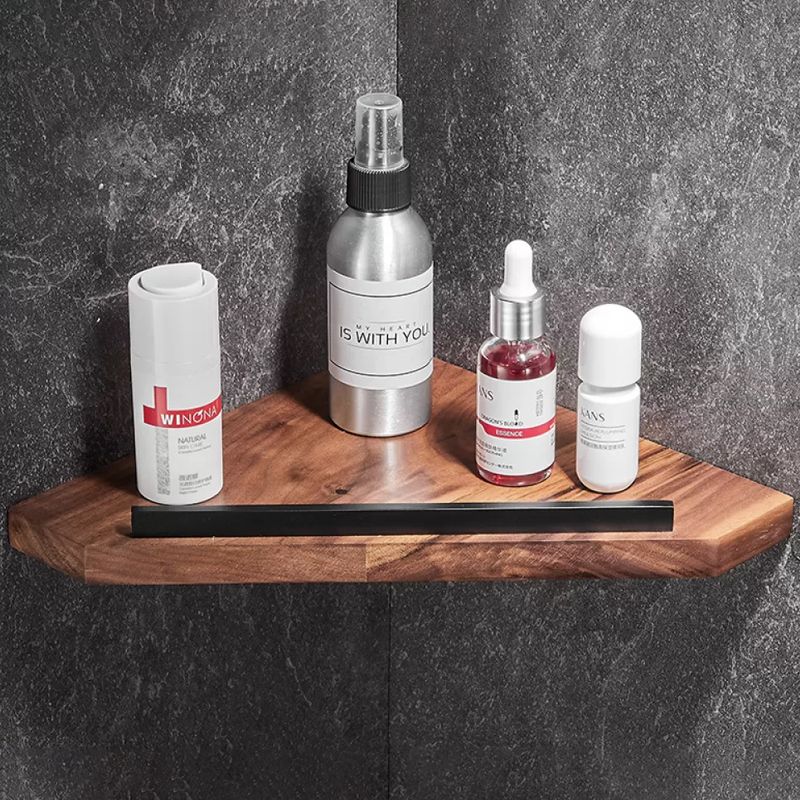 Frendorf | Holz- & Aluminium Badezimmerset Braun Badezimmerzubehörset