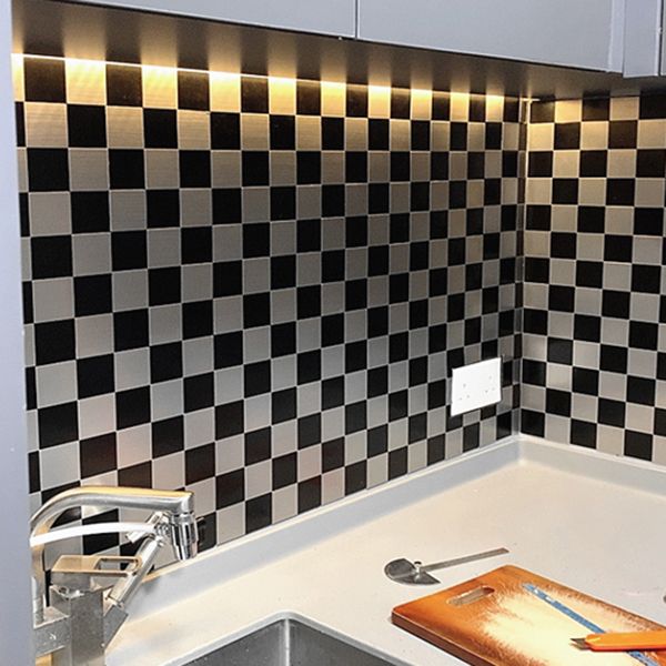 Frendorf | Quadrat Peel & Stick Mosaikfliese Wasserfest Mosaikfliesen Tapete