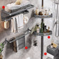 Frendorf | Moderne Badezimmer Zubehör Hardware Set Graue Handtuchstange Badregal Bad Hardware Set