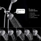 Frendorf | Traditionelle Dual-Duschköpfe Zuhause Metall Runde Form Dual-Dusche