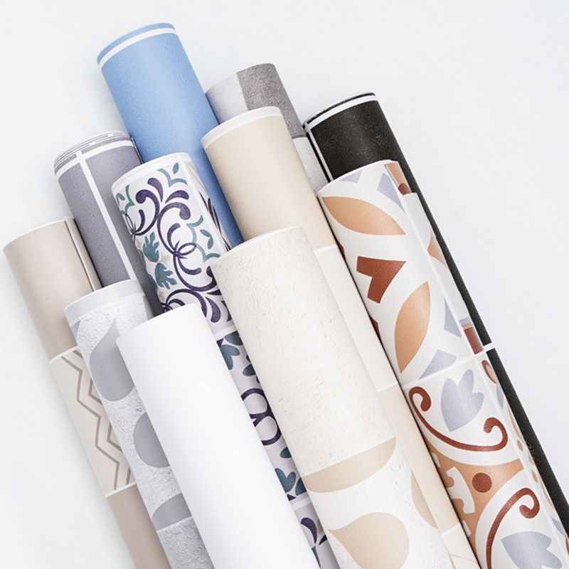 Frendorf | Badezimmer Quadrat PVC Bodenbelag 24" x 118" x 4mm Abzieh- und Klebevinylboden