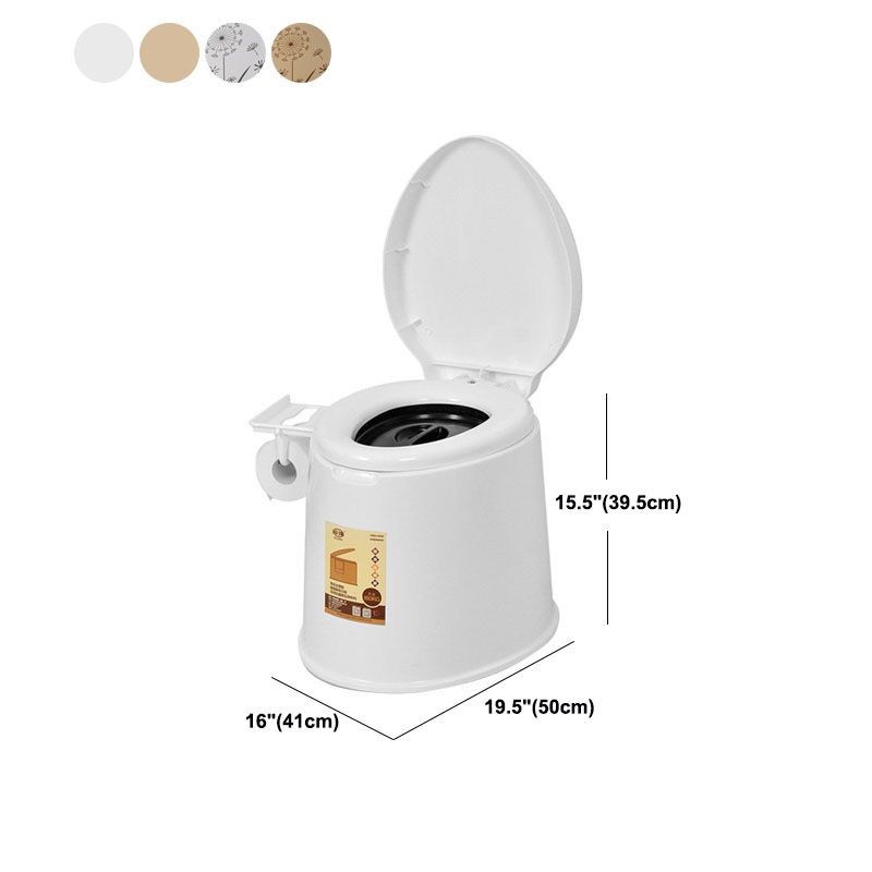 Frendorf | Moderne Kunststoff-WC-Bodenmontierte Toilettenschüssel mit Sitz für das Badezimmer