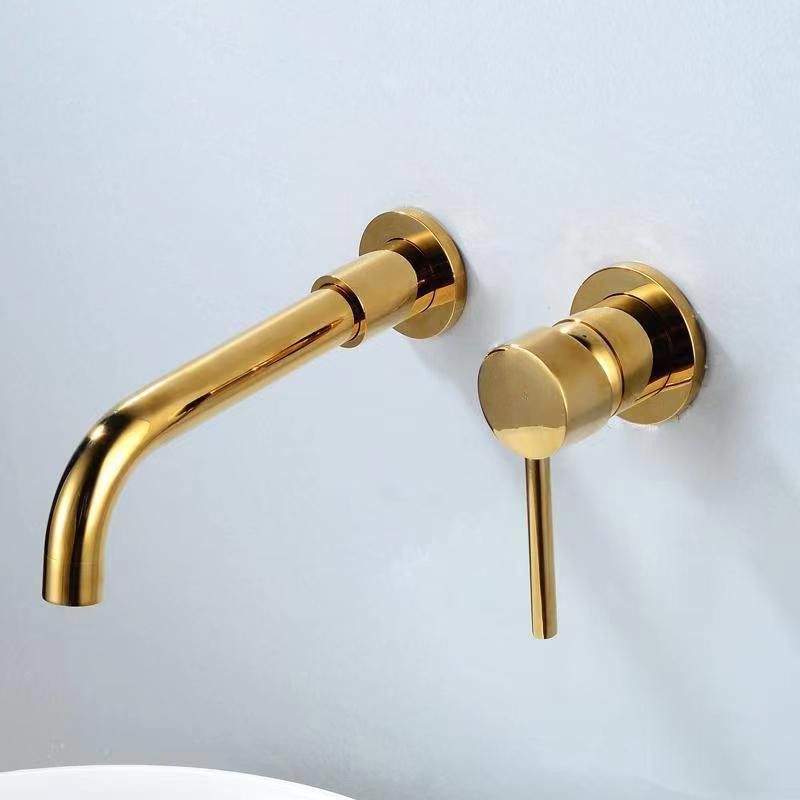 Frendorf | Moderner 1- oder 2-Hand Badezimmer Waschbecken Wasserhahn Rund Wandmontierter Badezimmer Wasserhahn.