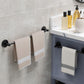 Frendorf | Aluminium Badezimmer Hardware Set Schwarzes Badezimmerzubehör Kit Handtuchhalter