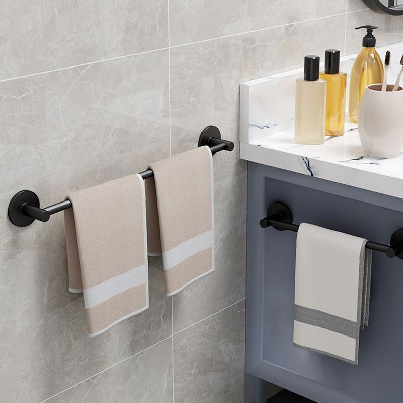 Frendorf | Aluminium Badezimmer Hardware Set Schwarzes Badezimmerzubehör Kit Handtuchhalter