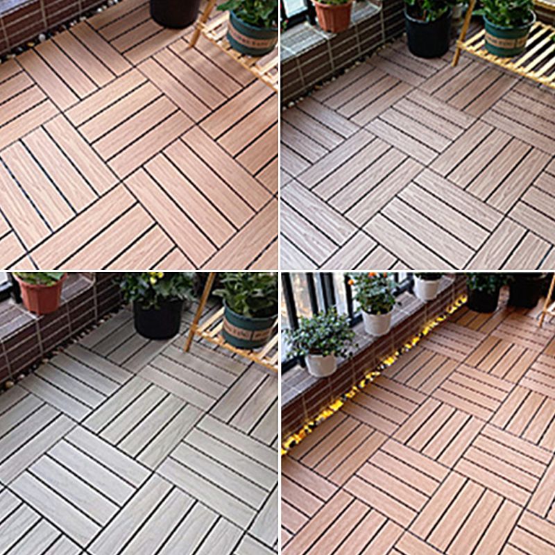 Frendorf | Quadrat Ingenieur Holzfußboden Wasserabweisend Glatte Fliese für Patio Garten