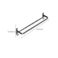 Frendorf | Moderne Badezimmer Zubehör Hardware Set Graue Handtuchstange Badregal Bad Hardware Set