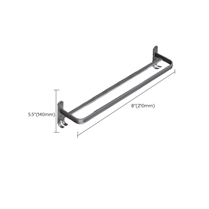 Frendorf | Moderne Badezimmer Zubehör Hardware Set Graue Handtuchstange Badregal Bad Hardware Set