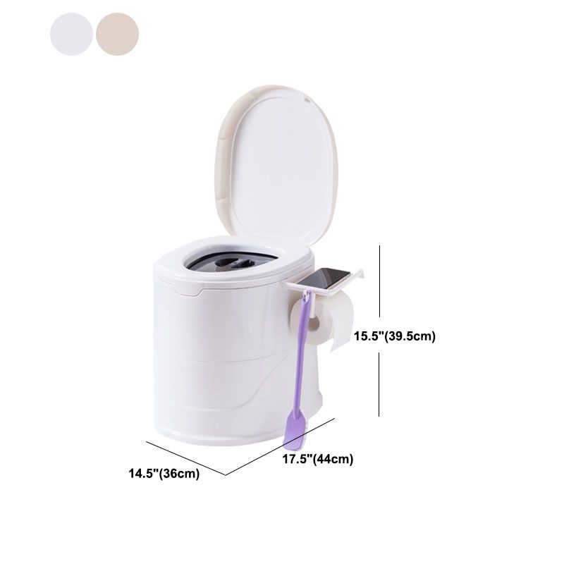 Frendorf | Bodenmontierte Kunststoff-WC Einteiliges WC Modernes Toilettenbecken