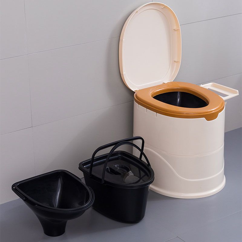 Frendorf | Bodenmontierte Kunststoff-WC Einteiliges WC Modernes Toilettenbecken