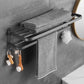 Frendorf | Modernes Badezimmer-Hardware-Set aus Edelstahl Mattgrau Bademantelhaken/Handtuchstange