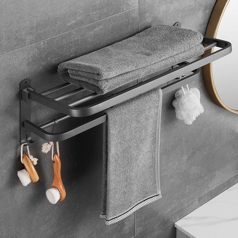 Frendorf | Modernes Badezimmer-Hardware-Set aus Edelstahl Mattgrau Bademantelhaken/Handtuchstange