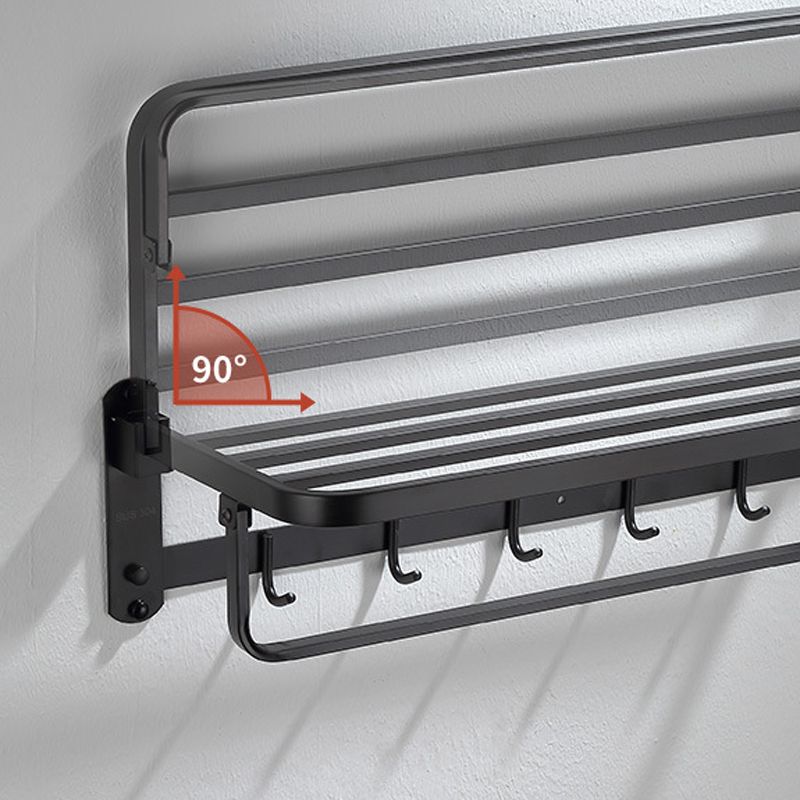 Frendorf | Modernes Badezimmer Zubehör Set Badeablage Handtuchhalter Matt Schwarz Bad Hardware Set