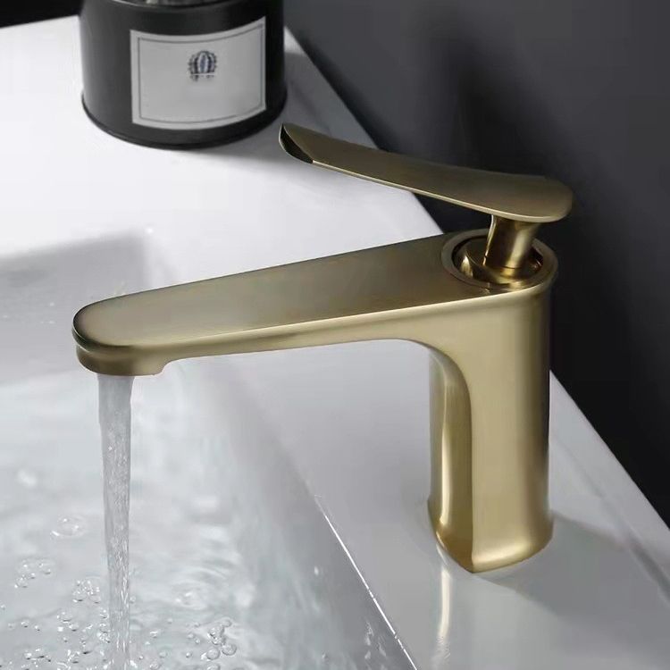Frendorf | 1 Griff Vollkupfer Badezimmer Waschbecken Wasserhahn Nordic Modern Vanity Wasserhahn mit Abfluss