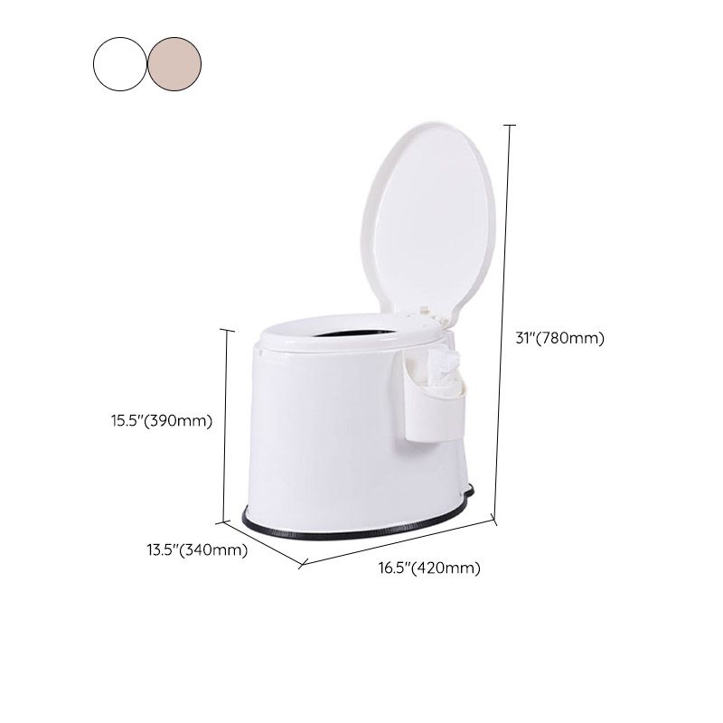 Frendorf | Moderne Kunststoff-WC-Bodenstehende Toilette mit sanftem Schließsitz für das Badezimmer