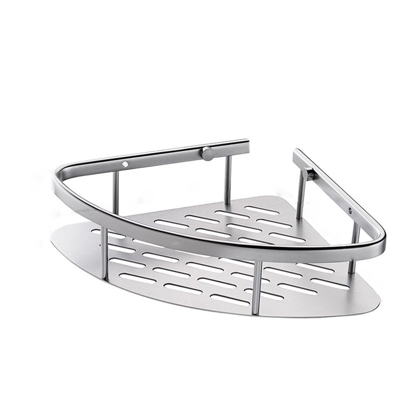 Frendorf | 3-teiliges modernes Badezimmer-Accessoire-Set Aluminium-Badregal in Silber