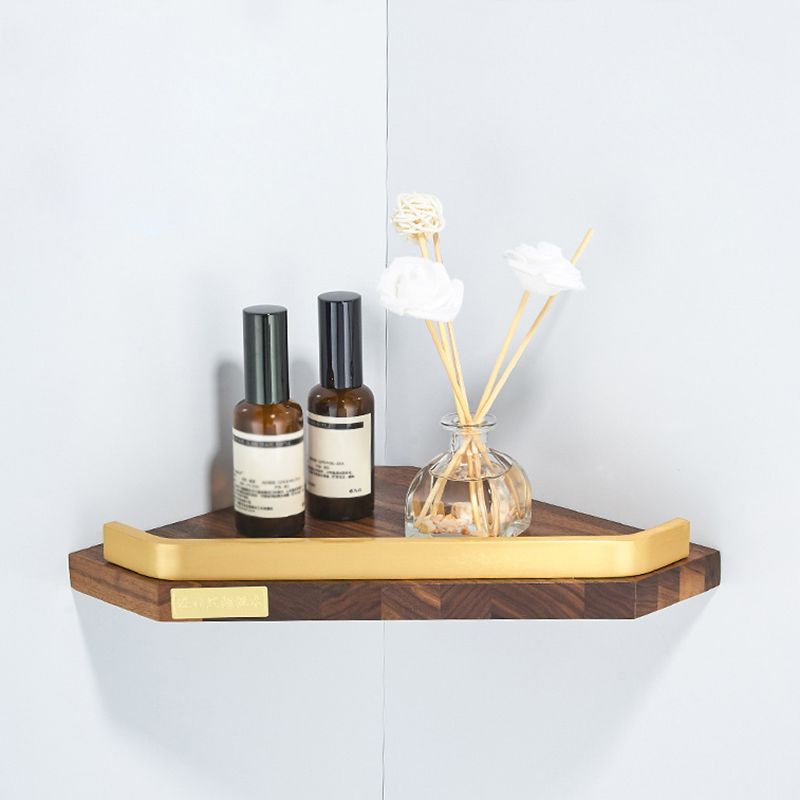 Frendorf | Holz- und Aluminium-Badehardware-Set Goldenes Badezimmerzubehör-Set