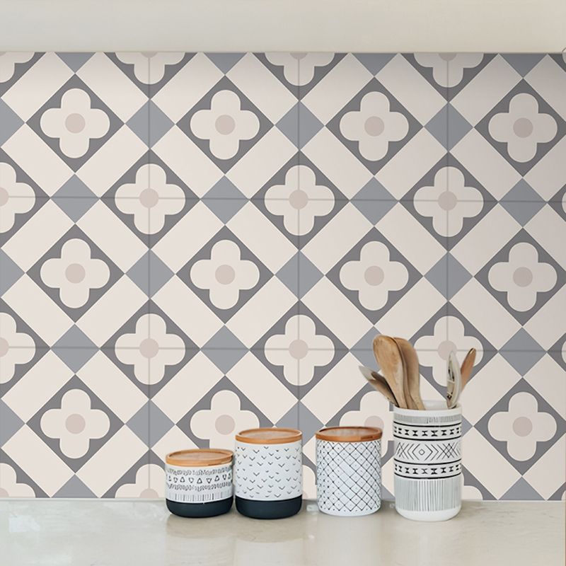 Frendorf | Beige Tone Peel & Stick Fliese Quadrat Muster Druck Einzelne Fliese