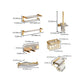 Frendorf | Plastik Moderne Badezimmer Zubehör Hardware Set mit Badregal