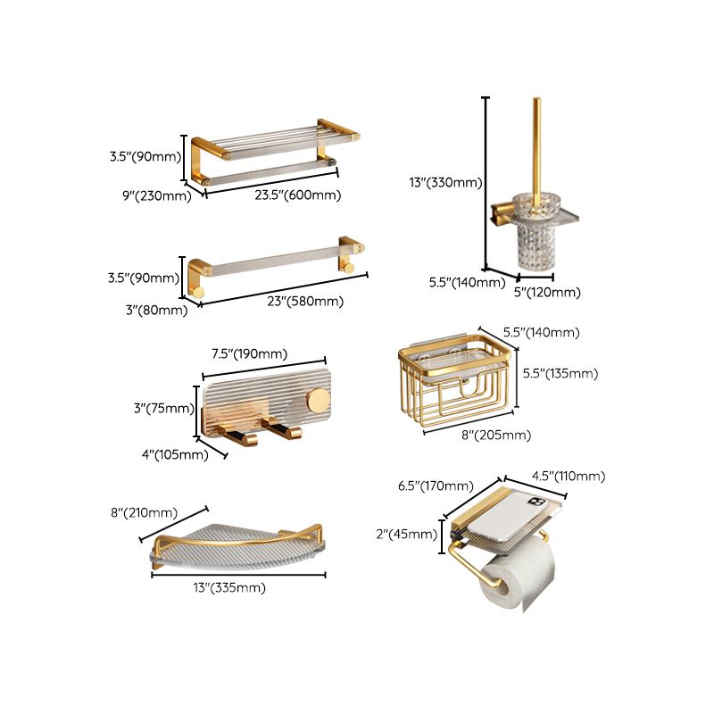Frendorf | Plastik Moderne Badezimmer Zubehör Hardware Set mit Badregal