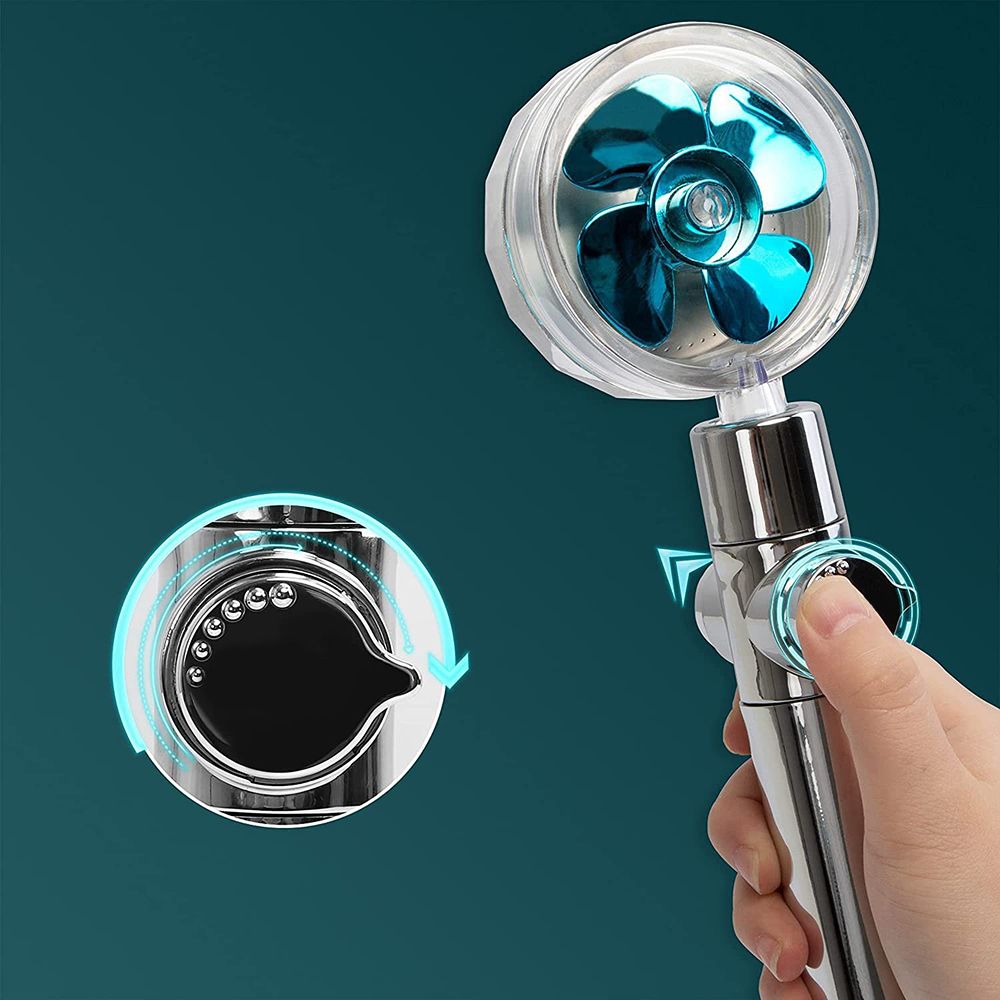 Frendorf | Zeitgenössischer Handheld Supercharged Duschkopf Rund 3 Einstellungs Sprühkopf