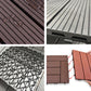 Frendorf | 11 Pack 12" X 12" Quadratische Deck-/Terrassenfliesen Snap Fit für Außenpatiofliesen