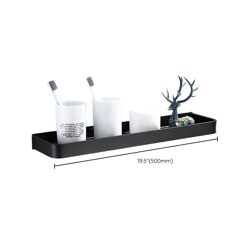 Frendorf | Zeitgemäßes Badezimmerzubehör-Set Schwarze Oberfläche Bademantelhaken/Handtuchring Bar