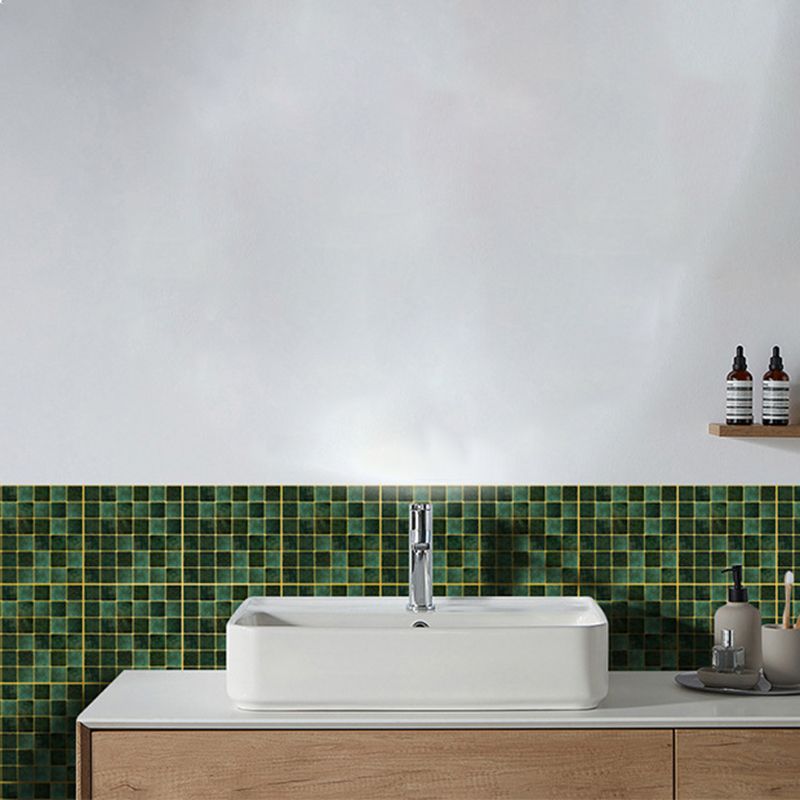 Frendorf | Peel & Stick Mosaikfliese Quadrat Kunststoff Fleckenresistente Fliese - Peel & Stick für Dusche