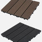 Frendorf | 12" X 12" Deck/Patiobodenfliesen 4-Slat Quadrat für Außenpatiofliesen