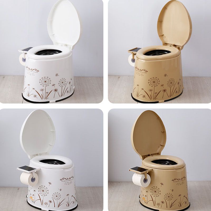 Frendorf | Moderne Kunststoff-WC-Bodenmontierte Toilettenschüssel mit Sitz für das Badezimmer