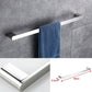 Frendorf | Zeitgenössisches Badezimmerzubehör Hardware-Set in Silber mit Seifenschale
