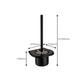 Frendorf | Modernes Badezimmer Zubehör Set Badeablage Handtuchhalter Matt Schwarz Bad Hardware Set