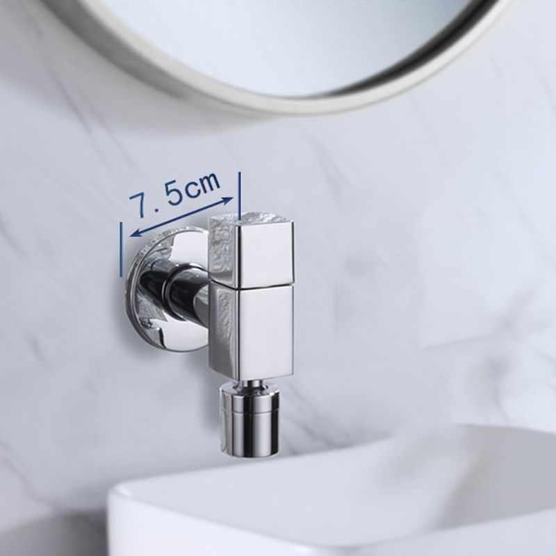 Frendorf | Zeitgenössischer Wandmontierter Badezimmer Wasserhahn Knopfgriff Massivmessing Runder Wasserhahn
