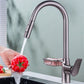 Frendorf | Ganshals Küchenspüle Wasserhahn Drehauslauf mit Pull-Down Spraykopf