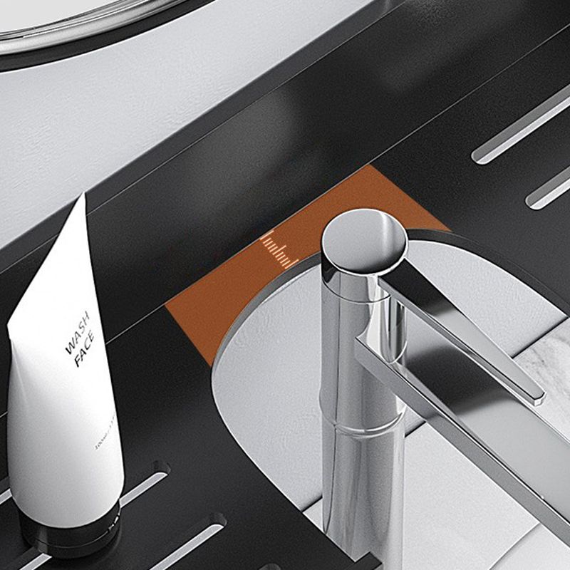 Frendorf | 2-teiliges modernes Badezimmer-Hardware-Set Badregal aus Aluminium
