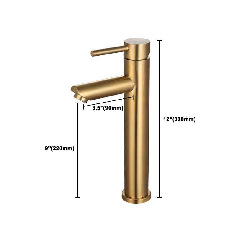 Frendorf | 1-Handgriff Gold Nickel Weitlaufende Armatur Einloch Hebel Waschbeckenarmatur mit Abfluss