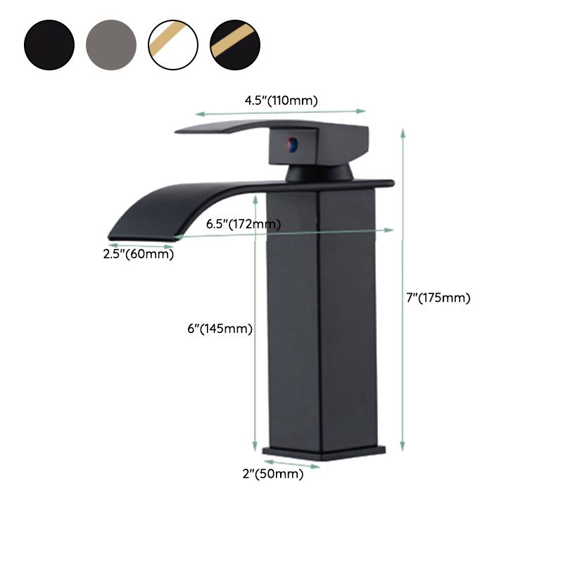 Frendorf | Waschbecken Wasserfall Auslauf Einhandarmatur mit LED Licht