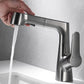 Frendorf | Ausziehbarer Vessel Wasserhahn Moderner Waschbecken Wasserhahn mit einem Hebelgriff