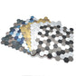 Frendorf | Modern Tile-Peel & Stick Metallmosaikfliese Sechseckige Peel & Stick U-Bahnfliese