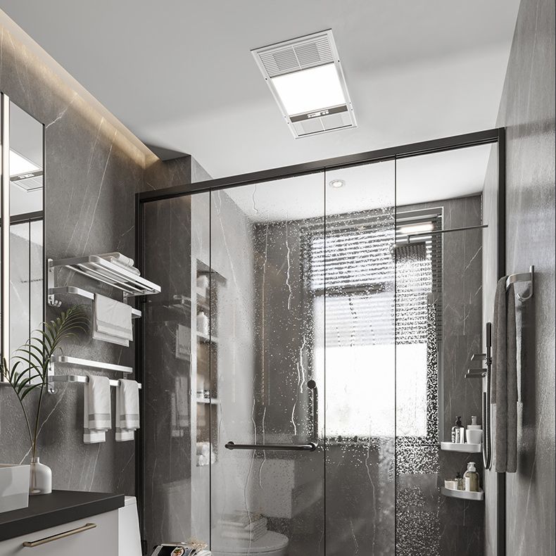 Frendorf | 7-teiliges Badezimmer-Zubehör-Set Modernes Aluminium-Badezimmer-Set in Silber