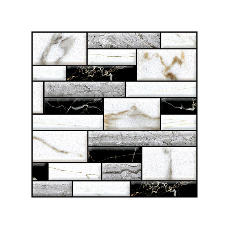 Frendorf | Kunststoff Peel and Stick Fliesen 3D Quadrat Wasserdicht Peel and Stick Fliesen
