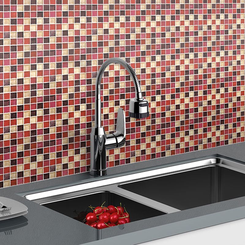 Frendorf | Peel and Stick Mosaikfliese Wasserfeste quadratische Peel and Stick Fliese für die Küche 20-Pack
